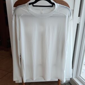 Zella Wellness White Long Sleeve Athletic Shirt Small NWT